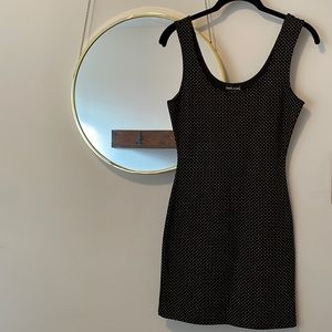 NWT Wet Seal Black Bodycon dress with Gold Stud Accents